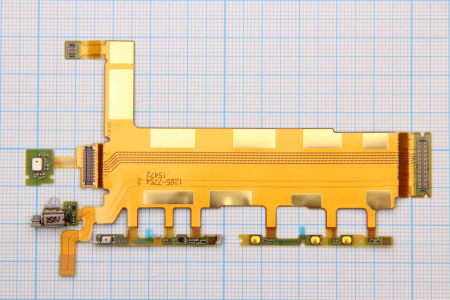 Шлейф Sony D6633 (Z3 Dual) на кнопки громкости/включения/камеры/микрофон/вибро