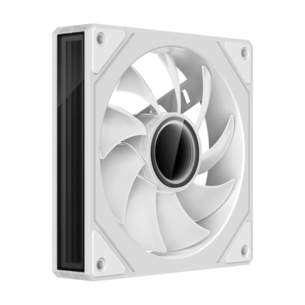 Кулер в корпус 120х120х25 XASTRA FM120W ARGB White (600-1500prm/4pin/PWM/3-pin 5V ARGB/55.6 CFM/25.8дБ/подшипник гидродинамический/ARGB)[FM120-1WA-SXX