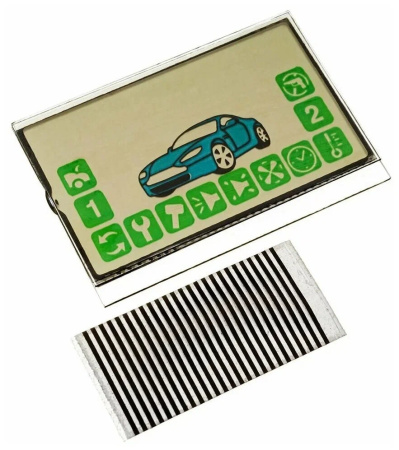 Дисплей брелка сигнализации Starline A92 A94, под шлейф, 2 шлейфа в комплекте