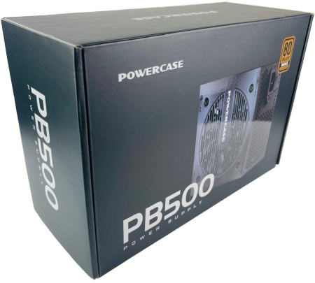 Блок питания 500Вт Powercase PB500 (APFC,120мм,2PCI,6SATA,80+Bronze)[PS-500B-DC]
