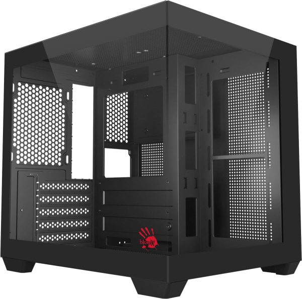 Корпус Bloody CC-121 черный без БП mATX 7x120mm 1xUSB2.0 1xUSB3.0 audio