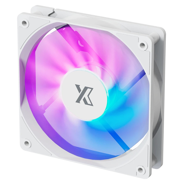 Кулер в корпус 120х120х25 XASTRA FC120W FRGB White (1200prm/FRGB/Molex+3pin) bulk [FC120-1WF-SBP-GL]