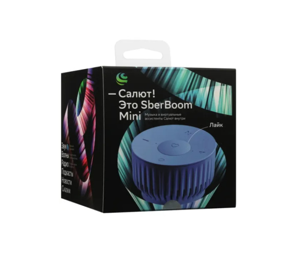 Умная колонка SberBoom Mini, SBDV-00095 голубой