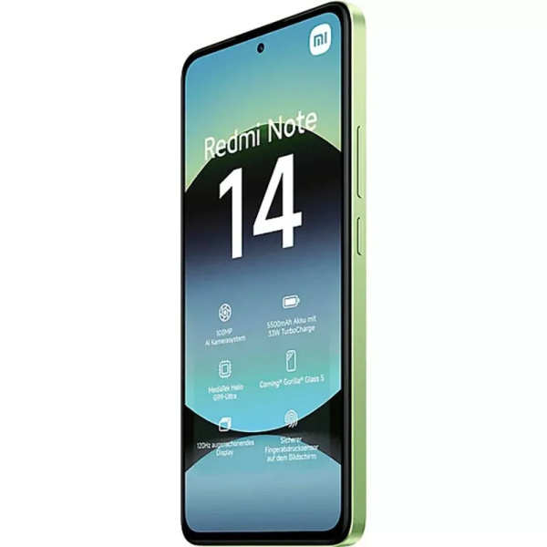 Смартфон Xiaomi Redmi Note 14 8Гб 128Гб Lime Green 6.67", AMOLED, 2400*1080, 2*2.2+6*2.0ГГц 108+8+2Мп, 20Мп, 4G, NFC, 5500 мАч, And 14