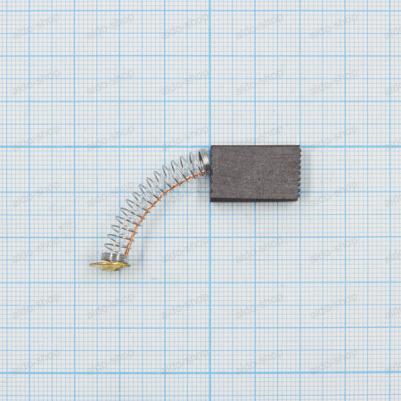 Щетка электроугольная (графитовая) 5*12.5*20мм, пружина, пятак круглый 10мм