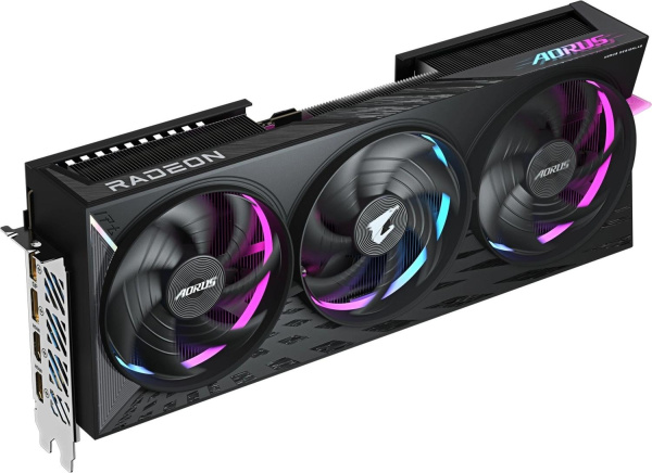 Видеокарта Gigabyte PCI-E 5.0 GV-R9070XTAORUS E-16GD 1.0 AMD Radeon RX 9070XT 16Gb 256bit GDDR6 2570/20000 HDMIx2 DPx2 HDCP Ret