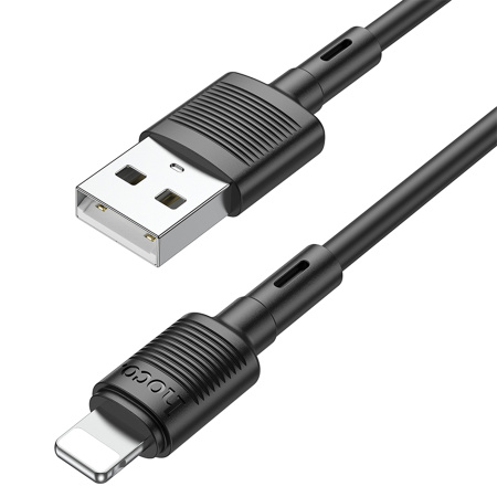Кабель Lightning (m) - USB(m) HOCO X83, 1м, 2.4А черный