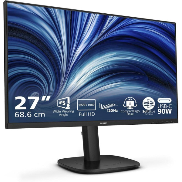 Монитор Philips 24B2U3301 23,8" 1920x1080 IPS 120Hz 4ms 300cd   1xHDMI 1xDP 1xDP Out 4xUSB 3.2 1xUSB-C 90W LAN  2Wx2 HAS 150mm Internal Black 100x100/ Philips 24B2U3301 23,8" 1920x1080 IPS 120Hz 4ms 300cd   1xHDMI 1xDP 1xDP Out 4xUSB 3.2 1xUSB-C 90W LAN
