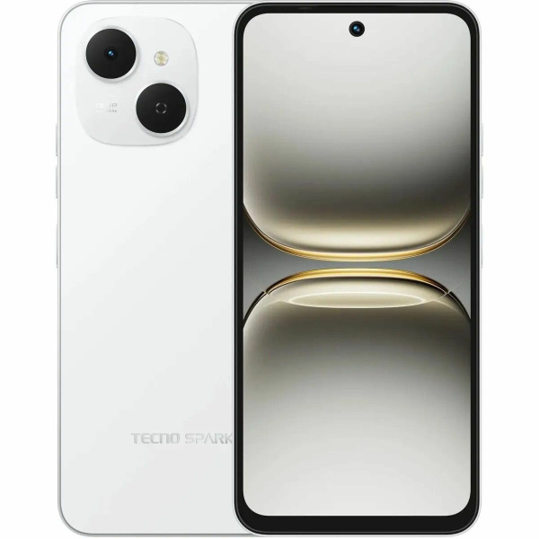 Смартфон Tecno SPARK 40C 8Гб 128Гб VEIL WHITE 6.67", IPS, 1600*720, 6*1.7+2ГГц, 13Мп, 8Мп, 4G, NFC, 6000мАч, And 15