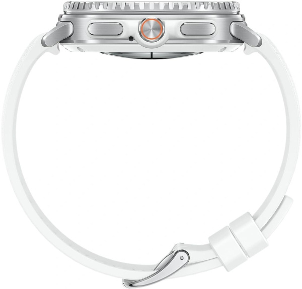 Смарт-часы Samsung Galaxy Watch 8 Classic LTE Watch 8 Classic 46мм 1.34" Super AMOLED корп.серебристый рем.белый (SM-L505FZWACAU)