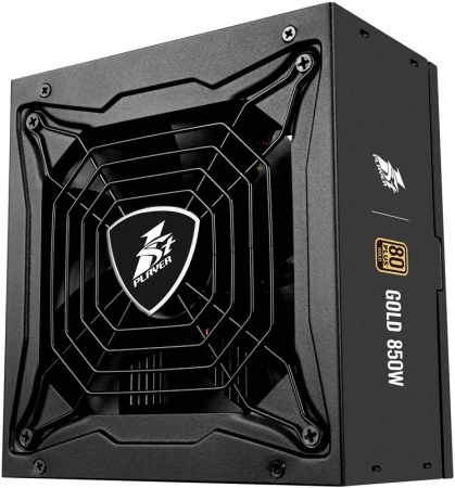 Блок питания 850Вт 1STPLAYER STEAMPUNK (APFC,140мм,4PCI-E,6SATA,80+Gold,полностью модульный)[PS-850SP]