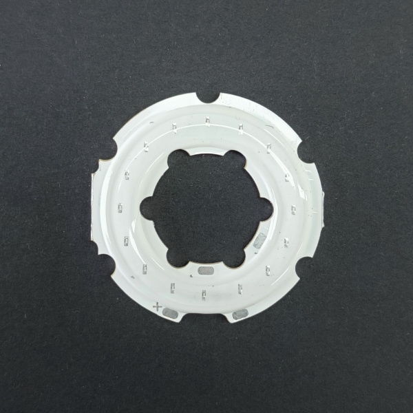 Светодиод COB кольцо  D30/d14мм, DC 12в,  3вт, синий, 460..465нм