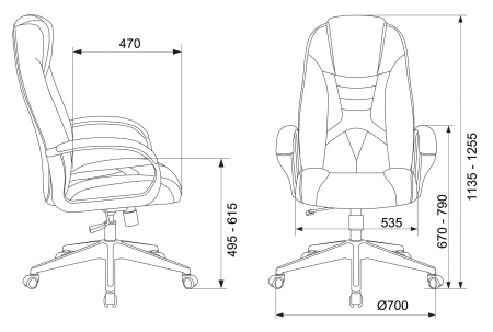 Кресло игровое Zombie 8 белый/черный эко.кожа крестовина пластик ZOMBIE 8 WHITE / 1583543
