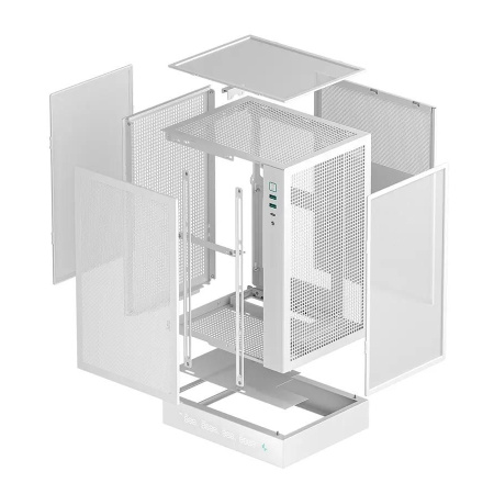 Корпус MINI-ITX Б_БП Deepcool CH170 DIGITAL WH (2*USB3.0,Type-C,Audio,TG,белый)