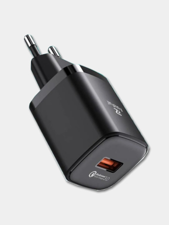 Зарядное_устройство - USB 20W QC3.0 (5V-3.0A/9V-2,22A/12V-1.67A) FaizFULL FC70 черный