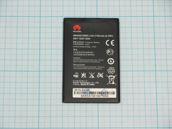 АКБ (аккумулятор) Huawei HB505076RBC ( Y600/G610/G700/G710 ) 3,8v 2150mAh