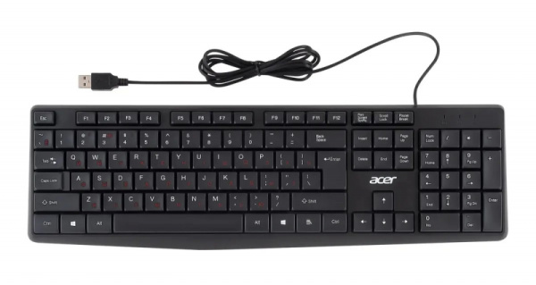 Клавиатура USB Acer OKW121, черный (ZL.KBDEE.00B)