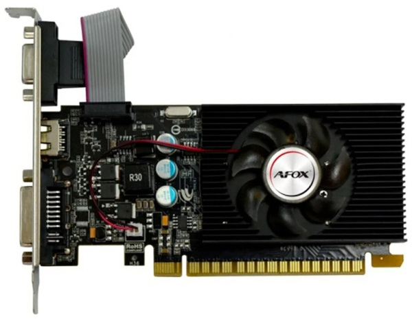 Видеокарта GeForce GT710 Afox 2Гб DDR3,64bit,DVI,HDMI,SVGA (AF710-2048D3L5) ret