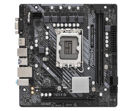 Мат.плата S1700 H610 ASRock H610M-HVS (mATX,2DDR4,PCIE,VGA,HDMI,PC3200)