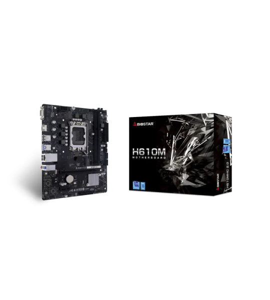 Мат.плата S1700 H610 Biostar H610MHC 2.0 (mATX,2DDR4,M.2,4SATA3,VGA,HDMI,PC3200)