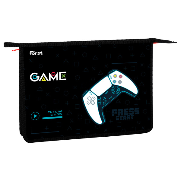 Папка для тетрадей А4 Först 1 отд "Game", пластик, на молнии (FT-PP-A40406)