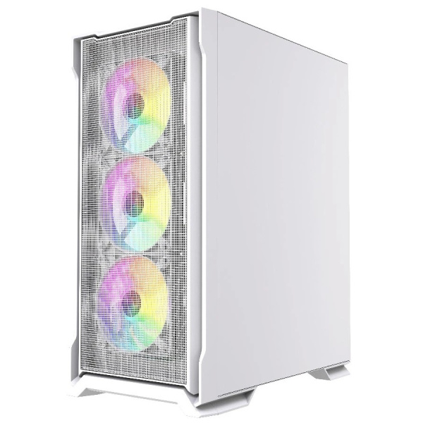 Корпус ATX Б_БП Powercase Mistral AZ4W ARGB (USB3.0,Audio,белый,Mesh,TG,4х120мм ARGB fans,CPU Cooler до 175мм, VGA до 305мм)[CMAZW-A4]