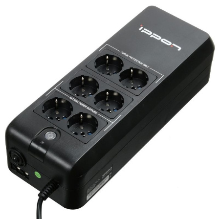 ИБП Ippon Back Verso 400 200Вт 400ВА черный