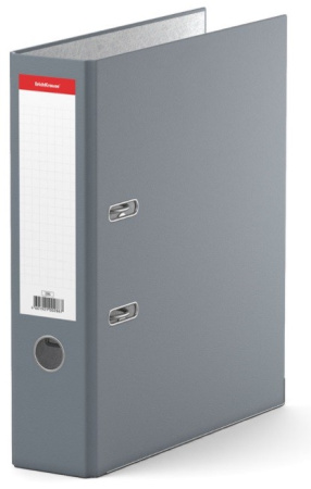Папка-регистратор 70мм. Erich Krause "Стандарт" мет. кант, серый (286)