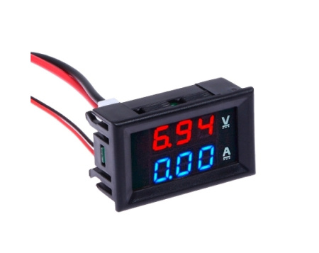 модуль DC 0..100в, 10а, цифровой вольтметр, амперметр