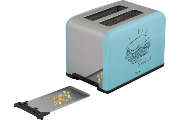 Тостер VLK Palermo 100 Blue 900Вт, механическое управление