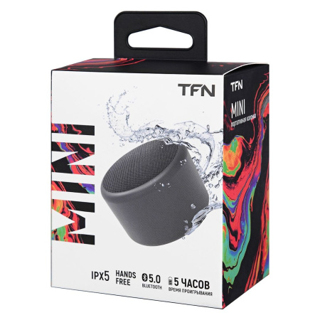 Портативная колонка TFN Mini Bluetooth 1x3Вт 1200mAh серый