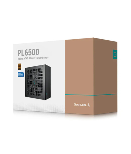 Блок питания 650Вт Deepcool PL650D (APFC,120мм,4PCI-E,7SATA,12VHPWR,80+Bronze)[PSUDP_PL650D]