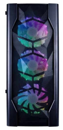 Корпус mATX Б_БП 1STPLAYER DK D4 BLACK (USB3.0, Audio, WN, RGB, черный)[D4-BK-4G6]