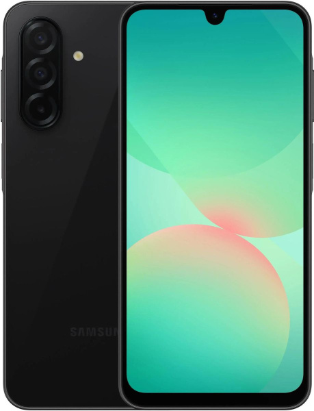 Смартфон Samsung Galaxy A26 SM-A266 6Гб 128Гб Черный 6.7", AMOLED, 2340*1080, 4*2.0+4*2.4ГГц, 50+8+2Мп, 13Мп, 5G, NFC, 5000мАч, And 15
