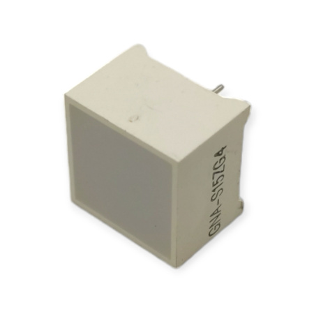 Индикатор прямоугольный, 15*15мм, 2пин, зеленый, GNA-S15ZG4-21