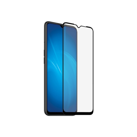 Защитное стекло для Oppo A31 с цветной рамкой (fullscreen+ fullglue) (DF oColor-14) (black)