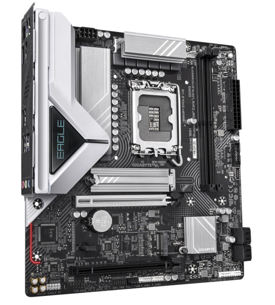 Мат.плата S1851 B860 Gigabyte B860M EAGLE V2 (mATX,2DDR5,2M.2,2PCI-E16,4SATA,HDMI,DP,PC9066)