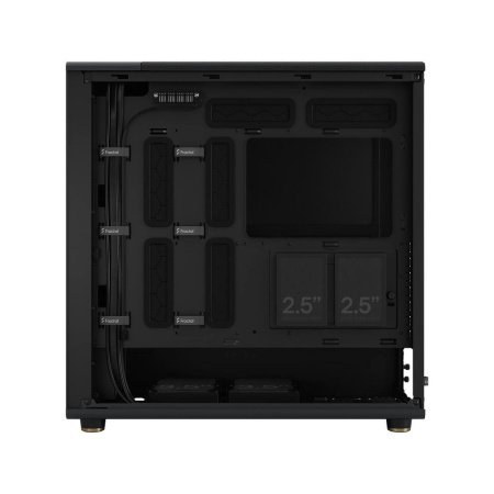 Корпус без блока питания/ Case Fractal Design North XL, Full-Tower, 3x140mm, 2xUSB-A 3.0 + 1xUSB 3.2 Type-C E-ATX, ATX, mATX, mITX Wood panel Charcoal Black