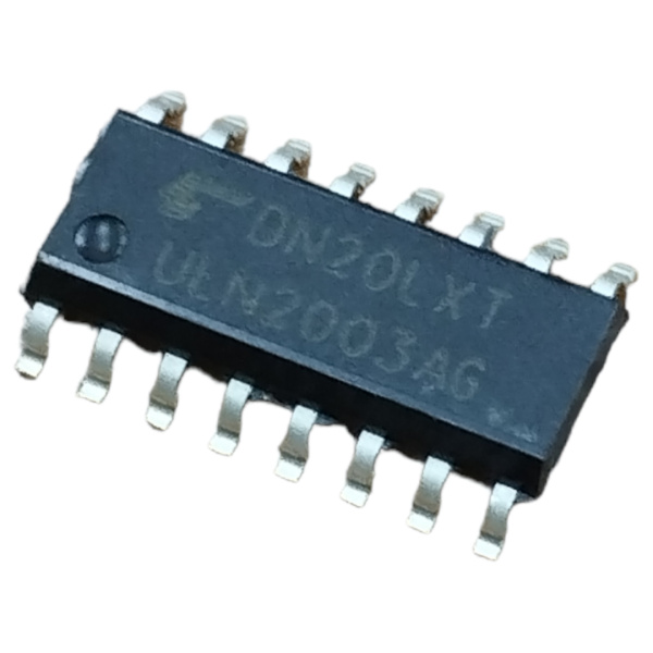 микросхема ULN2003AFWG, сборка 7*транзисторов дарлингтона, 5V TTL, CMOS, NPN, 50V, 0.5A, SO16