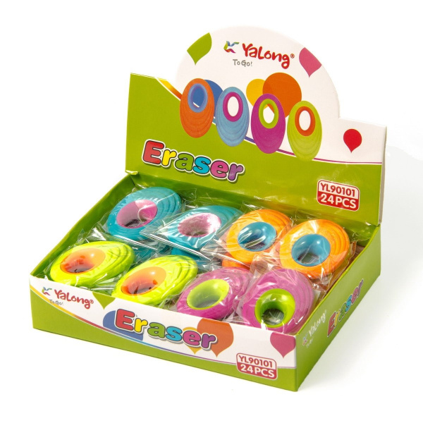 Ластик YALONG из синтетического каучука, овальный (YL90101)
