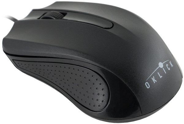 Мышь USB Oklick 225M оптическая, 1200dpi, кабель 1.3м, Black