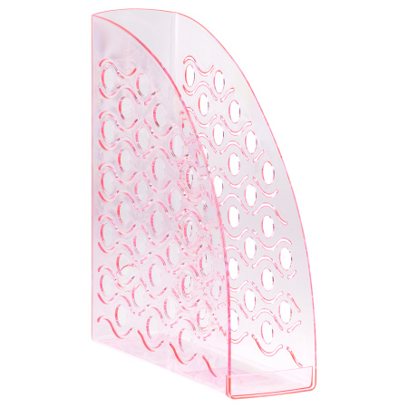 Лоток вертикальный СТАММ "Вега" тонированный неоновый розовый (ЛТВ-31744)