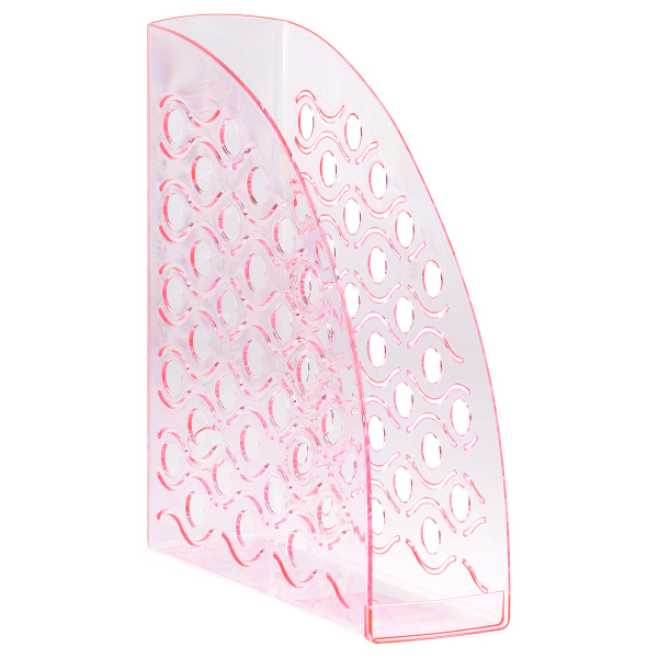 Лоток вертикальный СТАММ "Вега" тонированный неоновый розовый (ЛТВ-31744)