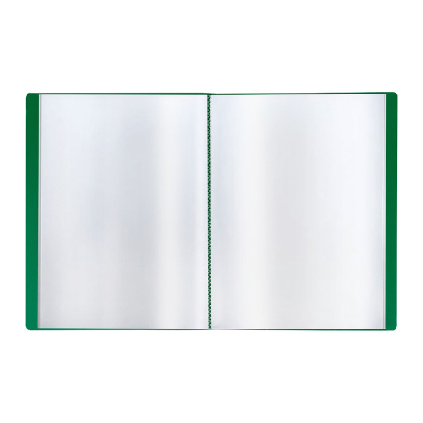 Папка с 40 вкл. СТАММ 21мм, 600мкм, зеленая (ММ-30620)