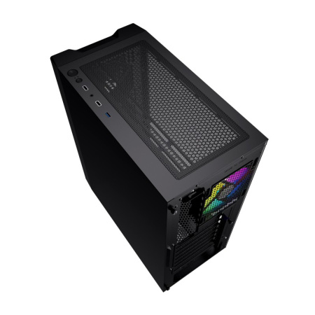 Корпус ATX Б_БП Powercase Mistral Evo (USB3.0, Audio, WN, ARGB, черный)[CMIEB-F4S]