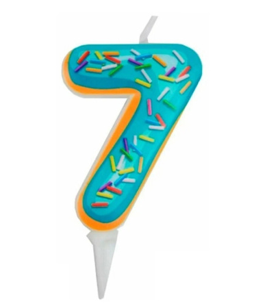 Свеча "Цифра 7. Пончик" 6 см (6058067) Свеча "Цифра 7. Пончик" 6 см (6058067)