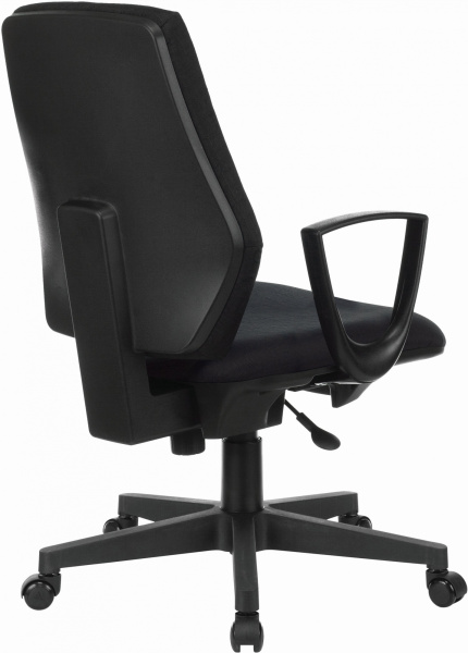 Кресло Бюрократ CH-545 черный 38-418 крестов. пластик CH-545/418-BLACK (1418126)