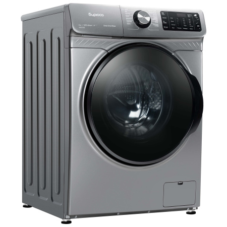 Стиральная машина Бирюса WM-SM814/03 M Металлик 8кг, фронт. загр-ка, отжим 1200об/мин, 14 прог., 85x