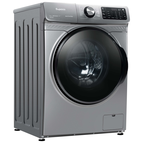 Стиральная машина Бирюса WM-SM814/03 M Металлик 8кг, фронт. загр-ка, отжим 1200об/мин, 14 прог., 85x