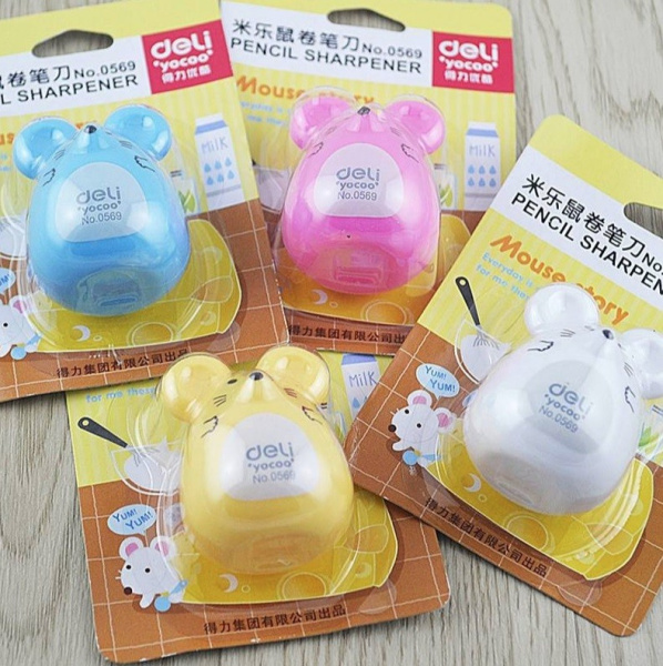 Точилка DELI "Мышка" (0569)